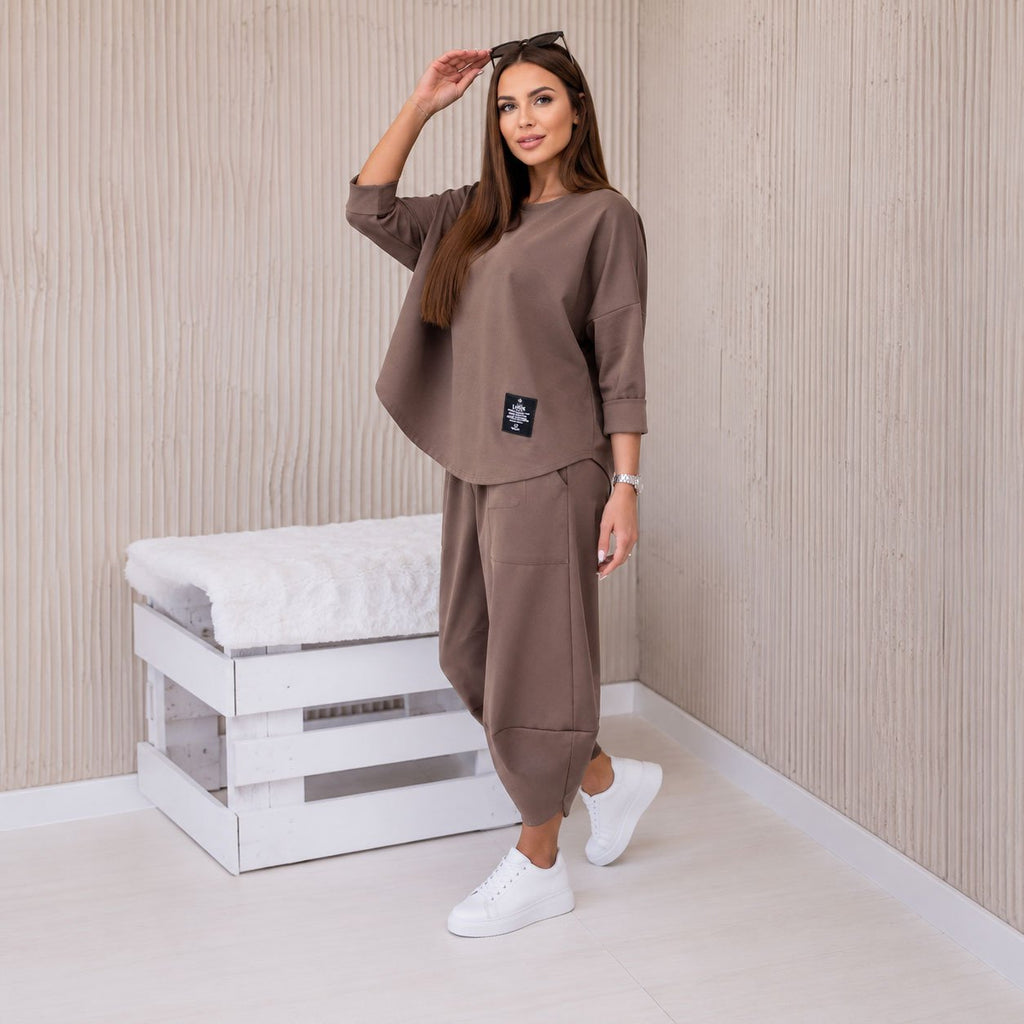 Mocha Set سوت - طقم نسائي فاخر هادئ وراقٍ - chiffon