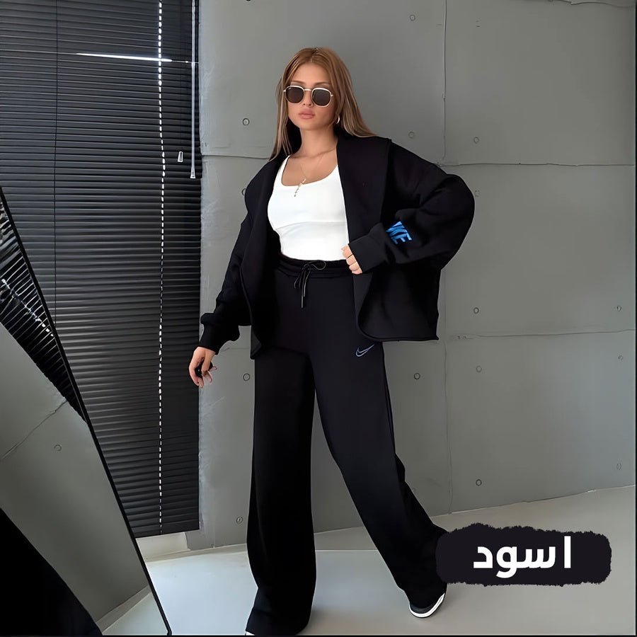 Nike Set ✔️ - chiffon Nike Set ✔️خامة ميلتون بيور تدفيكي طول الشتاءون سايز  ✔تصميم عملي وشيك مناسب للكاجوال وخروحاتك السريعة✨